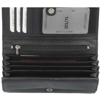 Dámska kožená peňaženka čierna - Tomas Kalasia