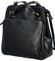 Dámska kožená kabelka batoh čierna - Katana Dvimosi
