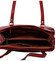Dámska kožená kabelka cez plece tmavočervená - Katana Frankia