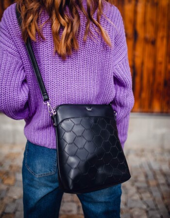 Dámska crossbody kabelka čierna - Vuch Lorca