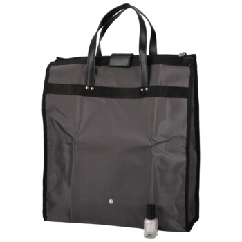 Veľká moderná nákupná taška tmavo šedá - SendiDesign Milenium