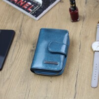 Dámska kožená peňaženka modrá - Gregorio Longia