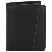 Pánska kožená peňaženka čierno/hnedá - Delami Elain