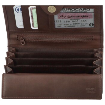 Dámska kožená peňaženka hnedá - Delami Gislinde