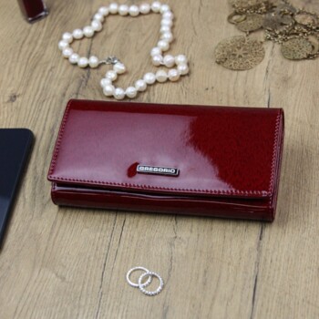 Dámska kožená peňaženka červená - Gregorio Bernees