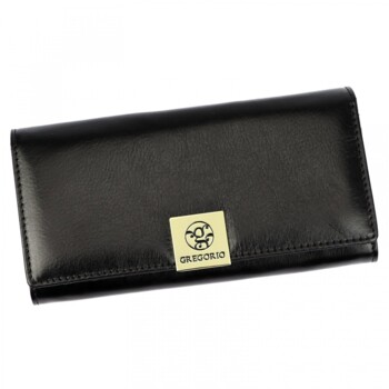 Dámska kožená peňaženka čierna - Gregorio Eleonora