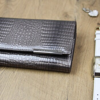 Dámska kožená peňaženka sivá - Gregorio Lisanda