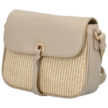 Dámska crossbody kabelka béžová - David Jones Flou