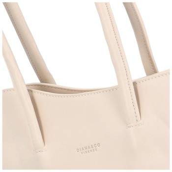 Dámska kabelka cez plece svetlobéžová - DIANA & CO Barbarra