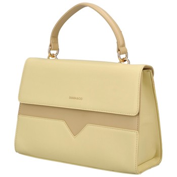 Dámska kabelka do ruky svetložltá - DIANA & CO Perforny