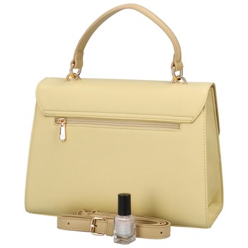 Dámska kabelka do ruky svetložltá - DIANA & CO Perforny