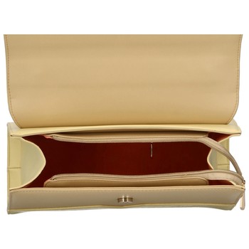 Dámska kabelka do ruky svetložltá - DIANA & CO Perforny