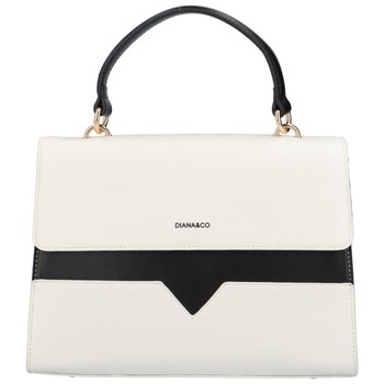 Dámska kabelka do ruky biela - DIANA & CO Perforny