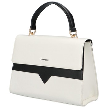 Dámska kabelka do ruky biela - DIANA & CO Perforny