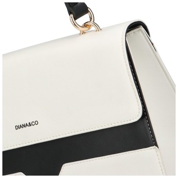 Dámska kabelka do ruky biela - DIANA & CO Perforny