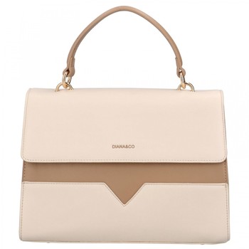 Dámska kabelka do ruky svetlobéžová - DIANA & CO Perforny