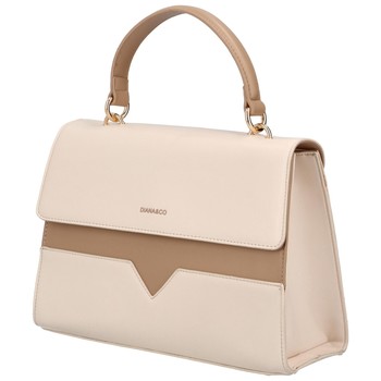 Dámska kabelka do ruky svetlobéžová - DIANA & CO Perforny