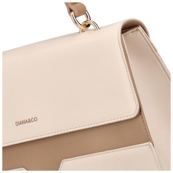 Dámska kabelka do ruky svetlobéžová - DIANA & CO Perforny