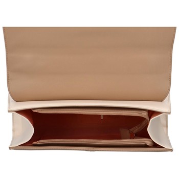 Dámska kabelka do ruky svetlobéžová - DIANA & CO Perforny