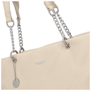 Dámska kabelka cez plece béžová - DIANA & CO Glandys