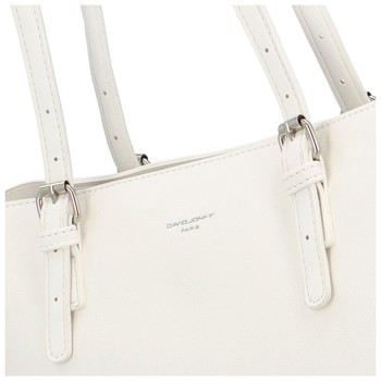Dámska kabelka cez plece biela - David Jones Brina