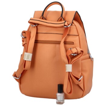 Dámsky batoh kabelka pastelovo oranžový - Maria C Otoros