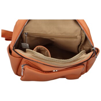 Dámsky batoh kabelka pastelovo oranžový - Maria C Otoros