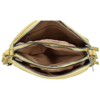 Dámska crossbody kabelka svetlo žltá - Maria C Vilena