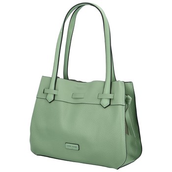 Dámska kabelka cez plece sivozelená - David Jones Afra