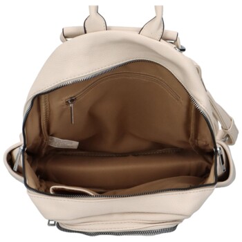 Dámsky mestský batoh kabelka béžový - Maria C Intro
