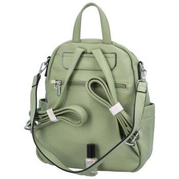 Dámsky batoh kabelka bledo zelený - Silvia Rosa Perfekto