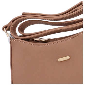 Dámska crossbody kabelka saffiano staroružová - David Jones Boaty