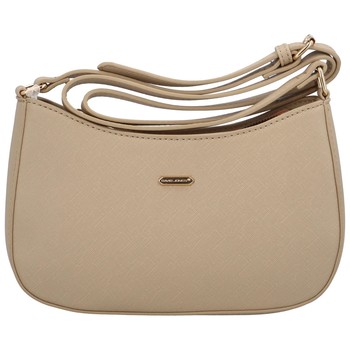 Dámska crossbody kabelka saffiano tmavobéžová - David Jones Boaty