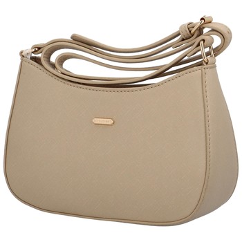 Dámska crossbody kabelka saffiano tmavobéžová - David Jones Boaty