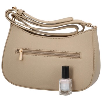 Dámska crossbody kabelka saffiano tmavobéžová - David Jones Boaty