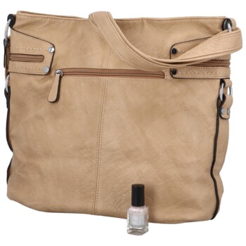 Dámska crossbody kabelka tmavo béžová - Mahel Serena