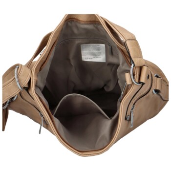 Dámska crossbody kabelka tmavo béžová - Mahel Serena