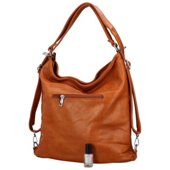 Dámska kabelka cez plece svetlohnedá - Romina Fila