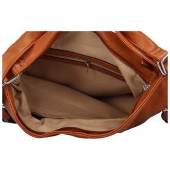 Dámska kabelka cez plece svetlohnedá - Romina Fila