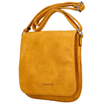 Dámska crossbody kabelka tmavo žltá - Romina Louly