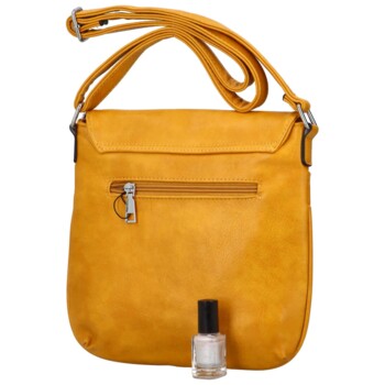 Dámska crossbody kabelka tmavo žltá - Romina Louly