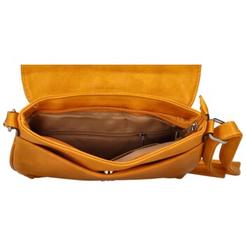 Dámska crossbody kabelka tmavo žltá - Romina Louly