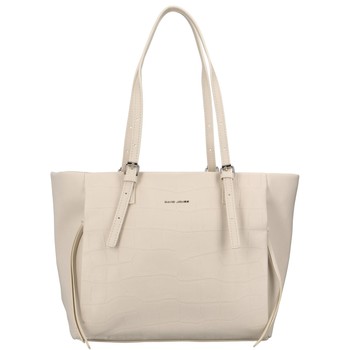 Dámska kabelka cez plece svetlobéžová - David Jones Madris