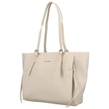 Dámska kabelka cez plece svetlobéžová - David Jones Madris