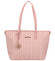 Pevná dámska kabelka svetlo ružová - Coveri Lusingiero
