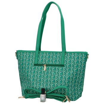 Pevná dámska kabelka zelená - Coveri Lusingiero