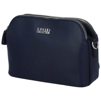 Pevná dámska crossbody kabelka tmavo modrá - Coveri Layla