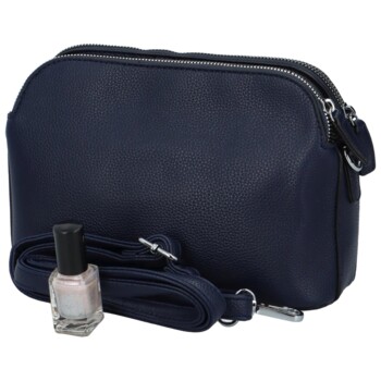 Pevná dámska crossbody kabelka tmavo modrá - Coveri Layla