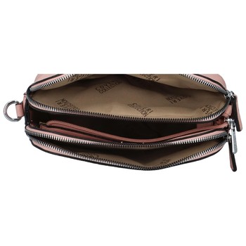 Pevná dámska crossbody kabelka ružová - Coveri Layla