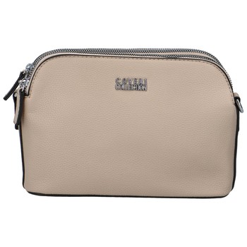 Pevná dámska crossbody kabelka taupe - Coveri Layla
